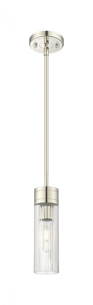 Boreas - 1 Light - 3 inch - Polished Nickel - Stem Hung - Mini Pendant