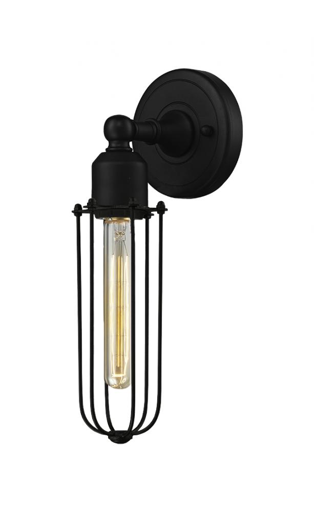 Muselet - 1 Light - 5 inch - Matte Black - Sconce