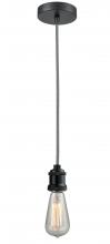 Innovations Lighting 100BK-10BW-1BK - Edison - 1 Light - 2 inch - Matte Black - Cord hung - Mini Pendant