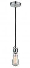 Innovations Lighting 100PC-10BK-1PC - Edison - 1 Light - 2 inch - Polished Chrome - Cord hung - Mini Pendant