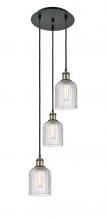 Innovations Lighting 113B-3P-BAB-G559-5CL - Bridal Veil - 3 Light - 12 inch - Black Antique Brass - Cord Hung - Multi Pendant