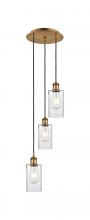 Innovations Lighting 113B-3P-BB-G804 - Clymer - 3 Light - 10 inch - Brushed Brass - Cord Hung - Multi Pendant