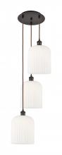 Innovations Lighting 113B-3P-OB-G559-8GWH - Bridal Veil - 3 Light - 12 inch - Oil Rubbed Bronze - Cord Hung - Multi Pendant