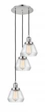 Innovations Lighting 113F-3P-PN-G172 - Fulton - 3 Light - 14 inch - Polished Nickel - Cord hung - Multi Pendant