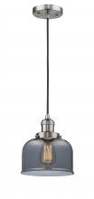 Innovations Lighting 201C-SN-G73 - Bell - 1 Light - 8 inch - Brushed Satin Nickel - Cord hung - Mini Pendant