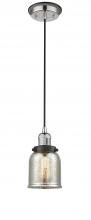  201CBP-PNBK-G58 - Bell - 1 Light - 5 inch - Polished Nickel - Cord hung - Mini Pendant