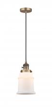 Innovations Lighting 201CSW-BB-G181 - Canton - 1 Light - 6 inch - Brushed Brass - Cord hung - Mini Pendant