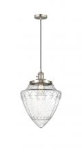 Innovations Lighting 201CSW-SN-G664-12 - Bridgeton - 1 Light - 16 inch - Brushed Satin Nickel - Cord hung - Mini Pendant