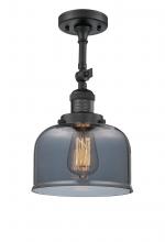 Innovations Lighting 201F-BK-G73 - Bell - 1 Light - 8 inch - Matte Black - Semi-Flush Mount