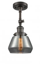 Innovations Lighting 201F-OB-G173 - Fulton - 1 Light - 7 inch - Oil Rubbed Bronze - Semi-Flush Mount