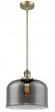 Innovations Lighting 201S-AB-G73-L - Bell - 1 Light - 12 inch - Antique Brass - Stem Hung - Mini Pendant