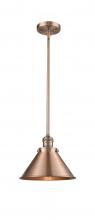 Innovations Lighting 201S-AC-M10-AC-LED - Briarcliff - 1 Light - 10 inch - Antique Copper - Stem Hung - Mini Pendant