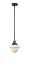  201S-BAB-G531 - Oxford - 1 Light - 8 inch - Black Antique Brass - Stem Hung - Mini Pendant