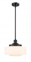 Innovations Lighting 201S-BK-G691-12 - Bridgeton - 1 Light - 12 inch - Matte Black - Stem Hung - Mini Pendant