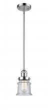  201S-PC-G184S - Canton - 1 Light - 5 inch - Polished Chrome - Stem Hung - Mini Pendant