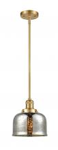  201S-SG-G78 - Bell - 1 Light - 8 inch - Satin Gold - Stem Hung - Mini Pendant