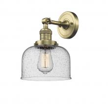  203-AB-G74 - Bell - 1 Light - 8 inch - Antique Brass - Sconce