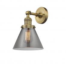 Innovations Lighting 203-BB-G43 - Cone - 1 Light - 8 inch - Brushed Brass - Sconce