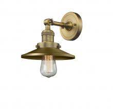 Innovations Lighting 203-BB-M4 - Railroad - 1 Light - 8 inch - Brushed Brass - Sconce