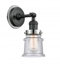  203BK-BPPC-HRPC-G184S - Canton - 1 Light - 5 inch - Matte Black - Sconce