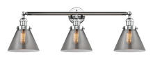 Innovations Lighting 205-PC-G43 - Cone - 3 Light - 32 inch - Polished Chrome - Bath Vanity Light