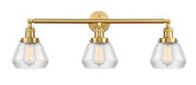  205-SG-G172 - Fulton - 3 Light - 30 inch - Satin Gold - Bath Vanity Light