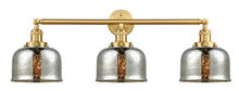  205-SG-G78 - Bell - 3 Light - 32 inch - Satin Gold - Bath Vanity Light