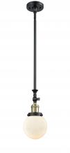  206-BAB-G201-6 - Beacon - 1 Light - 6 inch - Black Antique Brass - Stem Hung - Mini Pendant