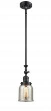 Innovations Lighting 206-BK-G58 - Bell - 1 Light - 5 inch - Matte Black - Stem Hung - Mini Pendant