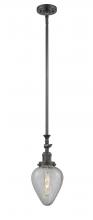  206-OB-G165-LED - Geneseo - 1 Light - 7 inch - Oil Rubbed Bronze - Stem Hung - Mini Pendant