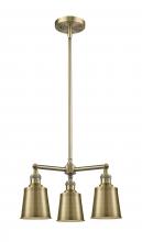  207-AB-M9-AB-LED - Addison - 3 Light - 19 inch - Antique Brass - Stem Hung - Chandelier