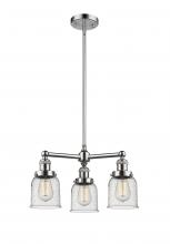 Innovations Lighting 207-PN-G54 - Bell - 3 Light - 19 inch - Polished Nickel - Stem Hung - Chandelier