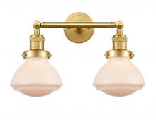 Innovations Lighting 208-SG-G321 - Olean - 2 Light - 17 inch - Satin Gold - Bath Vanity Light