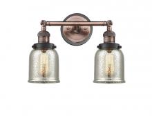  208BP-ACBK-G58 - Bell - 2 Light - 15 inch - Antique Copper - Bath Vanity Light