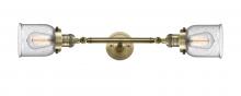  208L-AB-G54 - Bell - 2 Light - 5 inch - Antique Brass - Bath Vanity Light