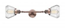  208L-AC-G172 - Fulton - 2 Light - 7 inch - Antique Copper - Bath Vanity Light