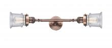 Innovations Lighting 208L-AC-G184S - Canton - 2 Light - 6 inch - Antique Copper - Bath Vanity Light