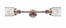  208L-AC-G54 - Bell - 2 Light - 5 inch - Antique Copper - Bath Vanity Light