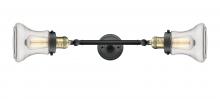  208L-BAB-G192 - Bellmont - 2 Light - 6 inch - Black Antique Brass - Bath Vanity Light