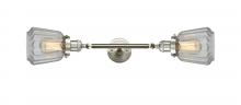  208L-SN-G142 - Chatham - 2 Light - 7 inch - Brushed Satin Nickel - Bath Vanity Light