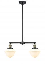  209-BAB-G531 - Oxford - 2 Light - 24 inch - Black Antique Brass - Stem Hung - Island Light