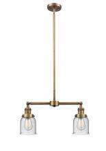  209-BB-G54 - Bell - 2 Light - 21 inch - Brushed Brass - Stem Hung - Island Light