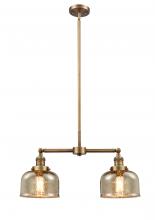 Innovations Lighting 209-BB-G78 - Bell - 2 Light - 24 inch - Brushed Brass - Stem Hung - Island Light