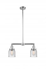  209-PC-G54 - Bell - 2 Light - 21 inch - Polished Chrome - Stem Hung - Island Light