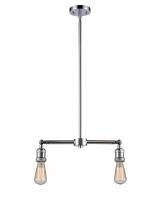  209-PC - Bare Bulb - 2 Light - 20 inch - Polished Chrome - Stem Hung - Island Light