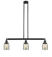 Innovations Lighting 213-BK-G58 - Bell - 3 Light - 38 inch - Matte Black - Stem Hung - Island Light