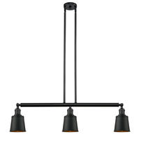  213-BK-M9-BK - Addison - 3 Light - 38 inch - Matte Black - Stem Hung - Island Light