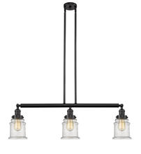 Innovations Lighting 213-OB-G184 - Canton - 3 Light - 39 inch - Oil Rubbed Bronze - Stem Hung - Island Light