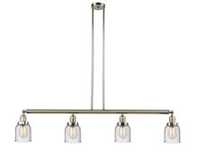 Innovations Lighting 214-PN-G54 - Bell - 4 Light - 50 inch - Polished Nickel - Stem Hung - Island Light