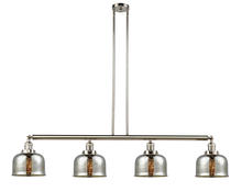 Innovations Lighting 214-PN-G78 - Bell - 4 Light - 53 inch - Polished Nickel - Stem Hung - Island Light